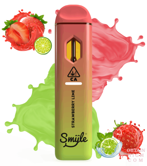 Strawberry Lime 1.5 Grams THC Disposable Pen by Smyle