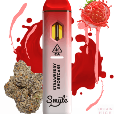 Strawberry Shortcake 1.5 Grams THC Disposable Pen by Smyle