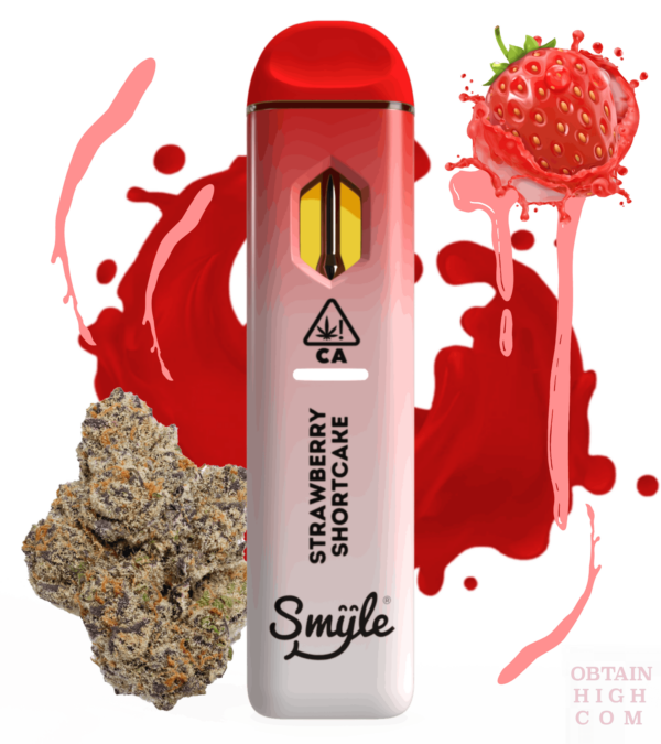 Strawberry Shortcake 1.5 Grams THC Disposable Pen by Smyle