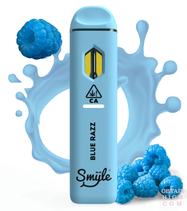 Blue Razz 1.5 Grams THC Disposable Pen by Smyle