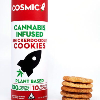 Tube of Snickerdoodle Cookies 100MG THC by Cosmic Edibles