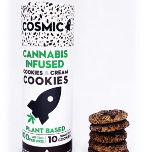 Tube of Cookies & Cream Cookies 100MG THC by Cosmic Edibles