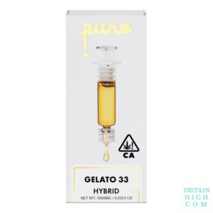 Gelato 33 Hybrid 1 Gram Cannabis Syringe by Pure