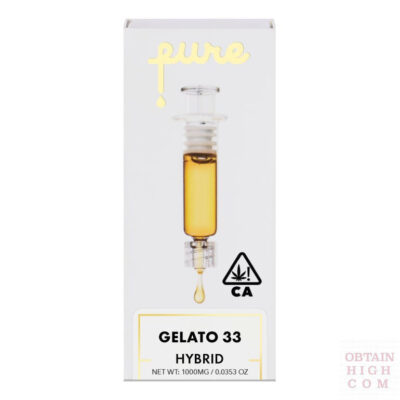 Gelato 33 Hybrid 1 Gram Cannabis Syringe by Pure