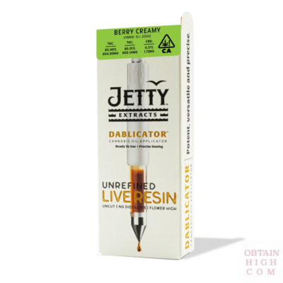 Berry Creamy Live Resin 1 Gram THC Oil Dablicator by Jetty