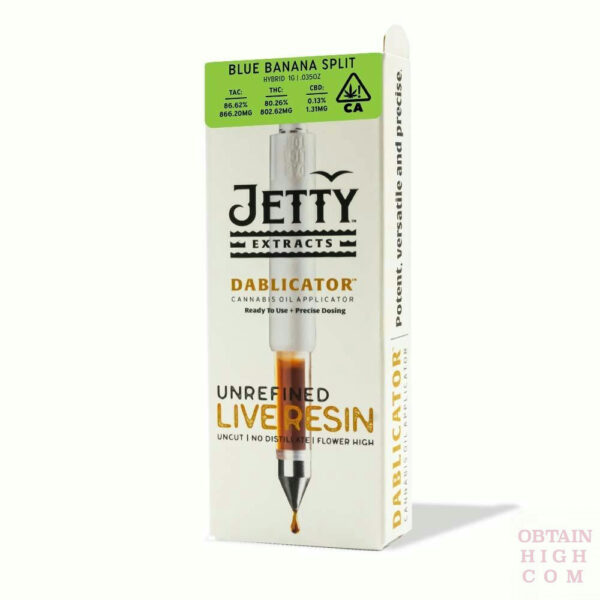 Blue Banana Split Live Resin 1 Gram THC Oil Dablicator by Jetty