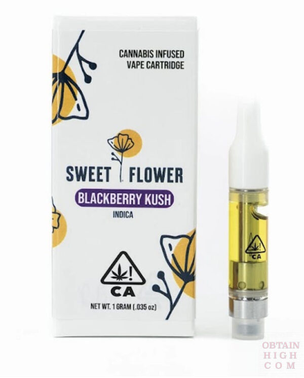 Blackberry Kush 1 Gram THC Cartridge by Sweet Flower