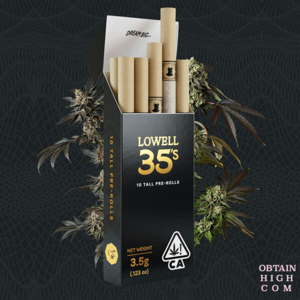 Lowell 35’s Dreamweaver Cannabis Pre-rolls 10 Pack Indica 3.5 Grams by Lowell Herb Co.