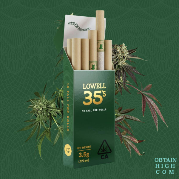 Lowell 35’s Mind Safari Cannabis Pre-rolls 10 Pack Hybrid 3.5 Grams by Lowell Herb Co.