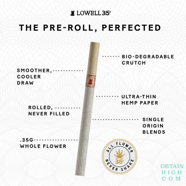 Lowell 35’s Mind Safari Cannabis Pre-rolls 10 Pack Hybrid 3.5 Grams by Lowell Herb Co. 3