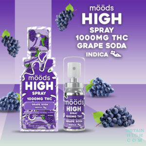 Grape Soda (Indica) 1 Gram Cannabis Oral Spray by mööds