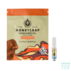 Super Silver Haze THC Cannabis Oil Cartridge 500mg by Honeyleaf