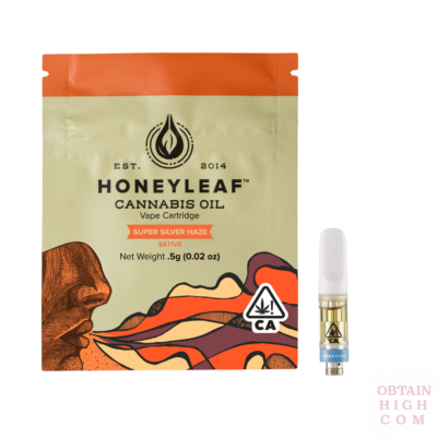 Super Silver Haze THC Cannabis Oil Cartridge 500mg by Honeyleaf