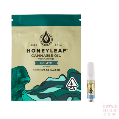 Gelato THC Cannabis Oil Cartridge 500mg by Honeyleaf