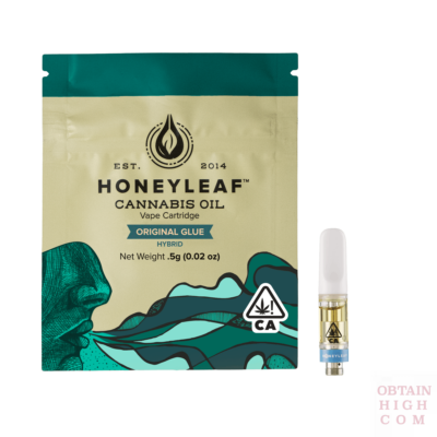 Original Glue THC Cannabis Oil Cartridge 500mg by Honeyleaf