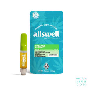 Pineapple Express 1 Gram Hybrid Cannabis Vape Cartridge by Allswell