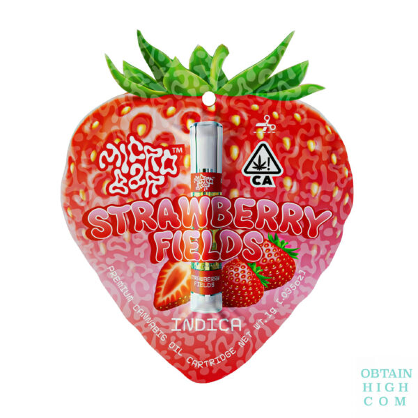 Strawberry Fields 1 Gram Indica Cannabis Oil Cartridge by Micro Bar