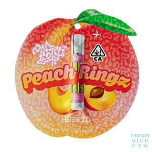 Peach Ringz 1 Gram Hybrid Cannabis Oil Cartridge by Micro Bar