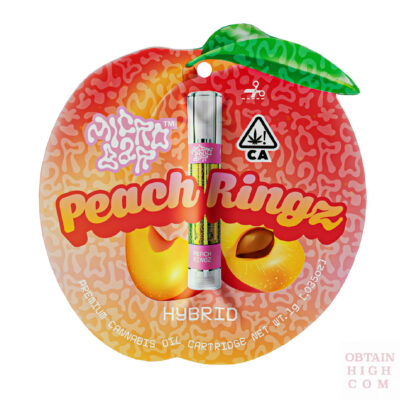 Peach Ringz 1 Gram Hybrid Cannabis Oil Cartridge by Micro Bar