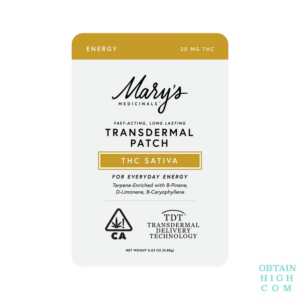 Transdermal Energy Patch | THC Sativa | Mary’s Medicinals