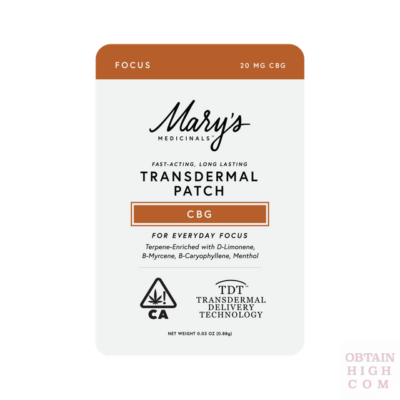 Transdermal Focus Patch | CBG | Mary’s Medicinals