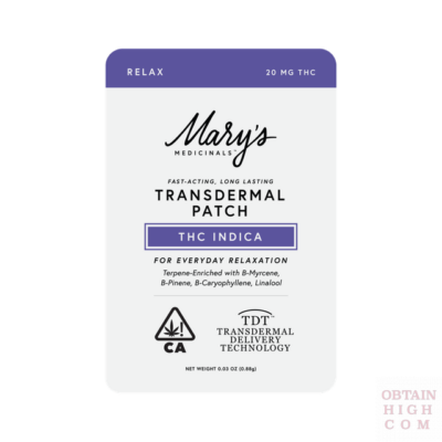 Transdermal Relax Patch | THC Indica | Mary’s Medicinals