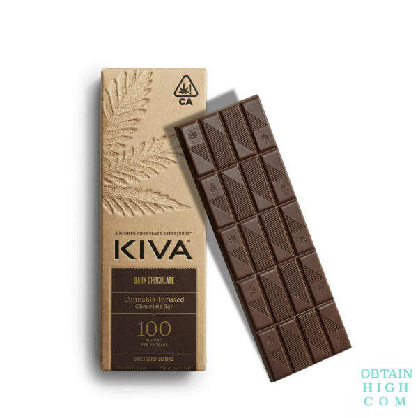 Kiva Cannabis Infused Dark Chocolate Bar by Kiva Confections