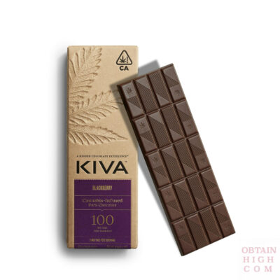 Kiva Blackberry Cannabis Infused Dark Chocolate Bar by Kiva Confections