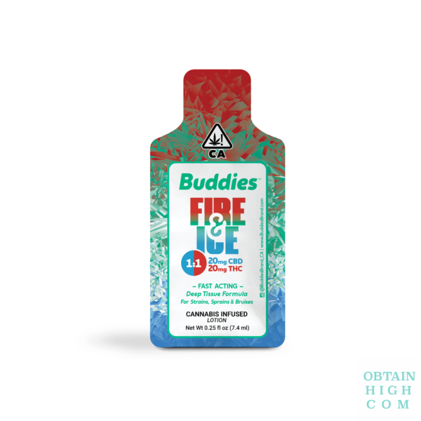 Fire and Ice 1:1 THC:CBD Topical by Buddies Brand