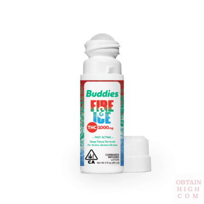 Fire and Ice THC Rich Topical Roll-on 1 Gram by Buddies Brand