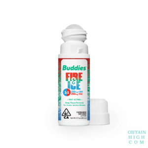 Fire and Ice THC:CBD 1:1 Topical Roll-on by Buddies Brand