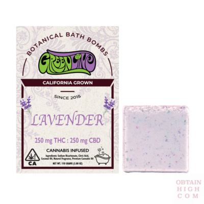 Lavender Bath Bomb 1:1 THC:CBD 500mg by Greenline