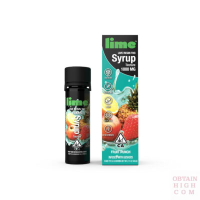 Fruit Punch Live Resin 1 Gram THC Syrup Tincture by Lime