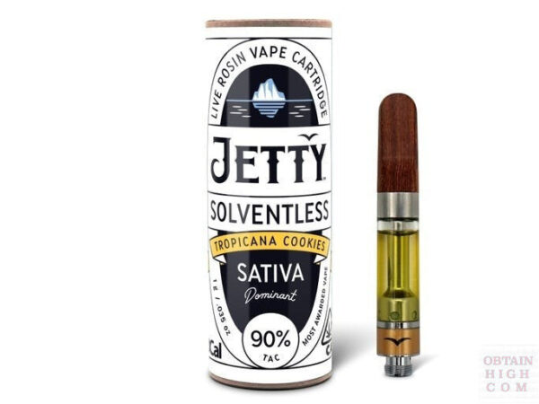 Tropicana Cookies 1 Gram Solventless Cartridge by Jetty Extracts