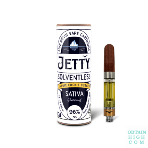 Tangie Cookie Burger 1 Gram Solventless Cartridge by Jetty Extracts