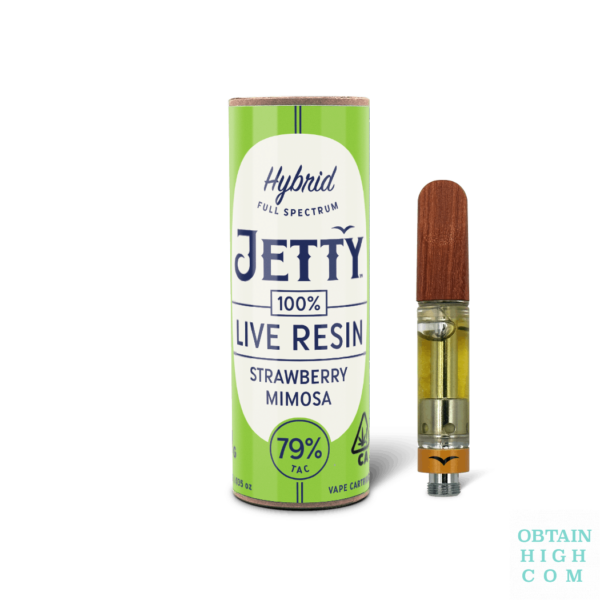 Strawberry Mimosa 1 Gram Live Resin Cartridge by Jetty Extracts