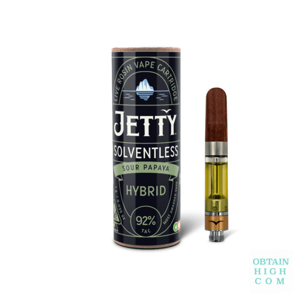 Sour Papaya 1 Gram Solventless Cartridge by Jetty Extracts