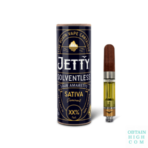 Sour Amaretto 1 Gram Solventless Cartridge by Jetty Extracts