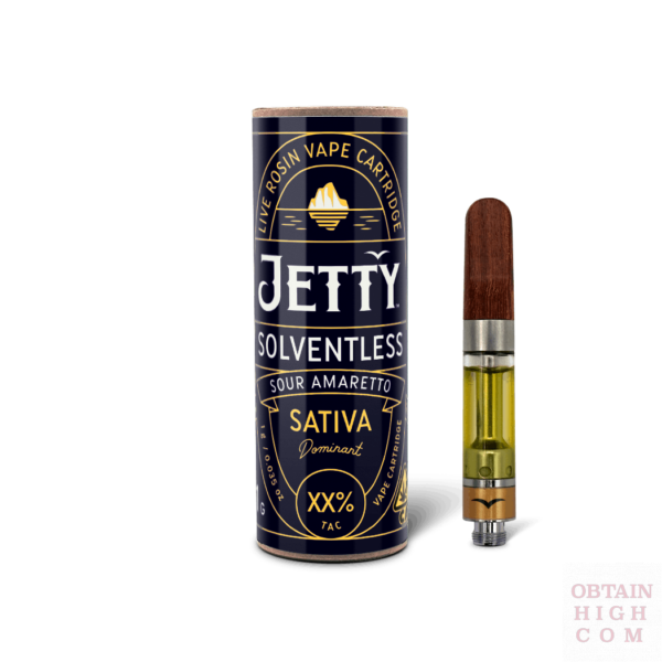 Sour Amaretto 1 Gram Solventless Cartridge by Jetty Extracts