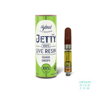 Guava Drops 1 Gram Live Resin Cartridge by Jetty Extracts