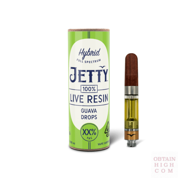 Guava Drops 1 Gram Live Resin Cartridge by Jetty Extracts