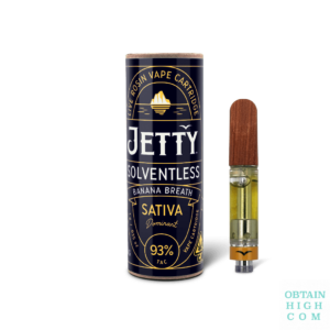 Banana Breath 1 Gram Solventless Cartridge by Jetty Extracts