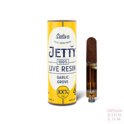 Garlic Grove 1 Gram High THC Cartridge by Jetty Extracts