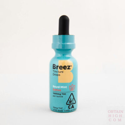 Sativa Royal Mint Tincture Drops by Breez