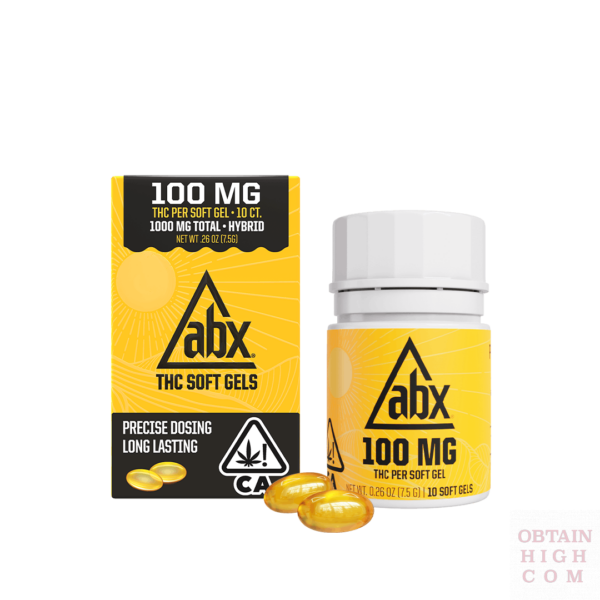 ABX 100mg x 10 THC soft gels