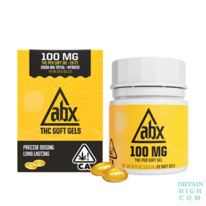 ABX 100mg x 20 THC soft gels