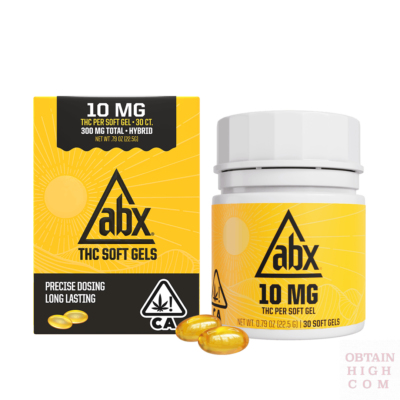 ABX 10mg x 30 THC soft gels