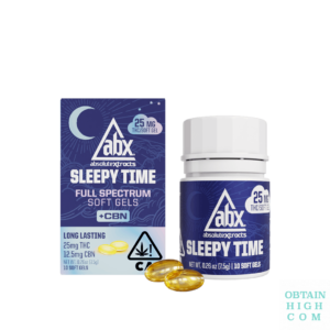 ABX Sleep Time 37.5mg x 10 THC + CBN soft gels