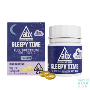 ABX Sleep Time 7.5mg x 30 THC + CBN soft gels