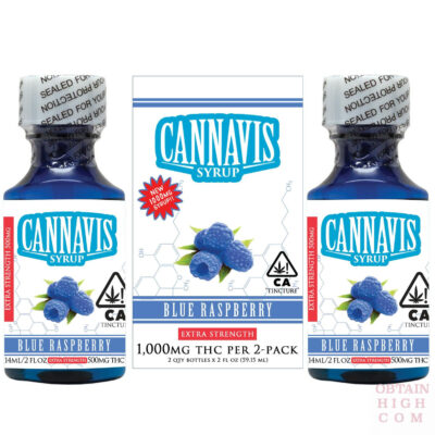 Blue Raspberry Syrup Tincture 1000mg by Cannavis